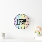 Funny Pi greek Letter symbool Logo Ronde Klok (Huis)
