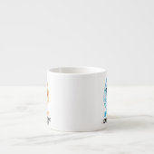 Funny Pi links hersenbreekt rechts Espresso Kop (Voorkant)