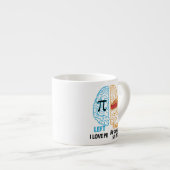 Funny Pi links hersenbreekt rechts Espresso Kop (Voorkant rechts)