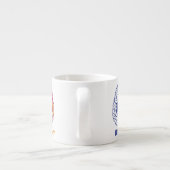 Funny Pi links hersenbreekt rechts Espresso Kop (Achterkant)