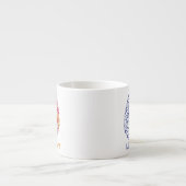Funny Pi links hersenbreekt rechts Espresso Kop (Voorkant)
