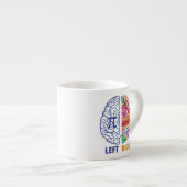 Funny Pi links hersenbreekt rechts Espresso Kop (Voorkant rechts)