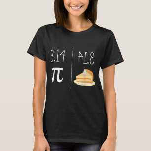 Funny PI Mirror afbeelding van 3.14 is PIE-Thanksg T-shirt