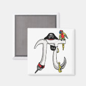 Funny Pi rate Pi Day Humor Magneet (Voorkant / Achterkant)