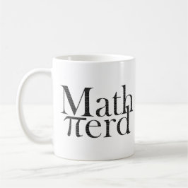 Funny Pi Wiskunde Nerd Science Teacher Zwart-wit Koffiemok