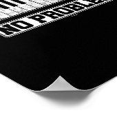 Funny Pianist 88 Keys 10 vingers Geen probleem Poster (Hoek)