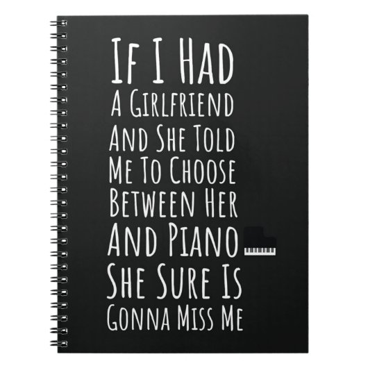 Funny Pianist Gifts For Men Piano Player Teen Boys Notitieboek (Voorkant)