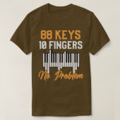 Funny Piano 88 Ivory Keys Player Pianist Musicien T-shirt (Design voorkant)