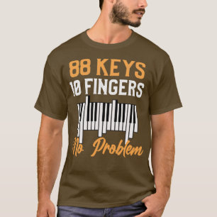 Funny Piano 88 Ivory Keys Player Pianist Musicien T-shirt