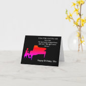 Funny Piano Joke Birthday Kaart (Gele Bloem)
