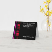 Funny Piano Joke Birthday Kaart (Gele Bloem)