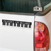 Funny piano keys bumper sticker voor pianist (Op Truck)