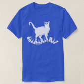 Funny Piano Music Cat Design Mannen Vrouwen Kinder T-shirt (Design voorkant)
