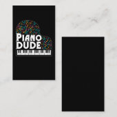 Funny Piano Player Mannen Classical Music Lover Visitekaartje (Voorkant / Achterkant)