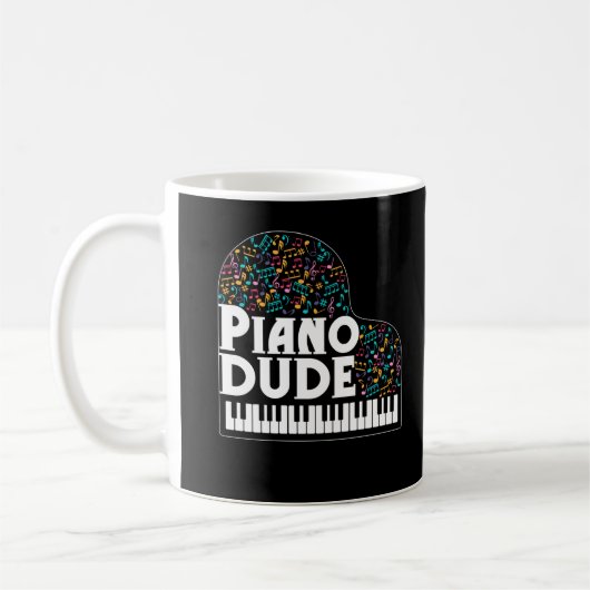 Funny Piano Player Men Classical Music Lover Koffiemok (Links)