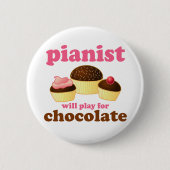 Funny Piano speelt voor chocolade Button (Voorkant)
