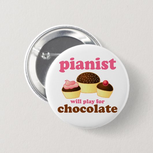 Funny Piano speelt voor chocolade Button (Voorkant /achterkant)