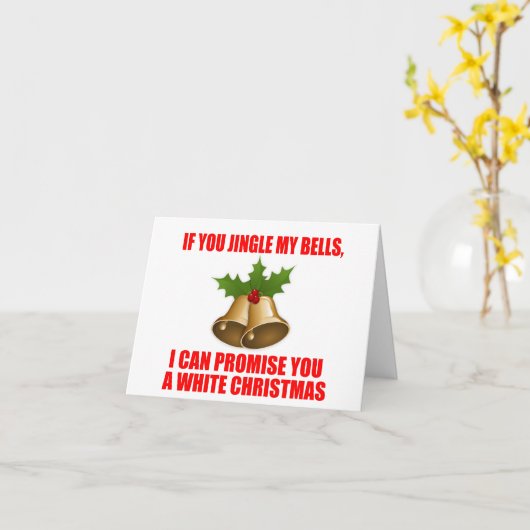 Funny Pick Up Line voor Kerstmis Kaart (Gele Bloem)