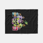 Funny Pick Your Poison Apple Halloween Gothic Prin Fleece Deken (Voorkant (Horizontaal))
