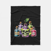 Funny Pick Your Poison Apple Halloween Gothic Prin Fleece Deken (Voorkant)
