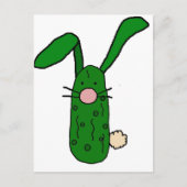 Funny Pickle Bunny Rabbit Art Briefkaart (Voorkant)