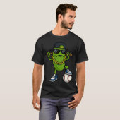 Funny Pickle Cucumber Wear Sunglasses Baseball Lov T-shirt (Voorkant volledig)