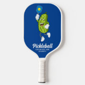 Funny Pickle die Pickleball Aangepaste tekstkaartj Paddle (Achterkant)