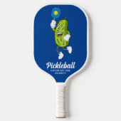 Funny Pickle die Pickleball Aangepaste tekstkaartj Pickleball Paddle (Voorkant)
