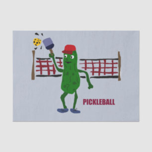 Funny Pickle die Pickleball Kunstontwerp speelt Tissuepapier