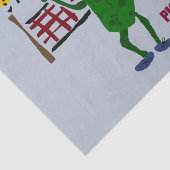 Funny Pickle die Pickleball Kunstontwerp speelt Tissuepapier (Detail)