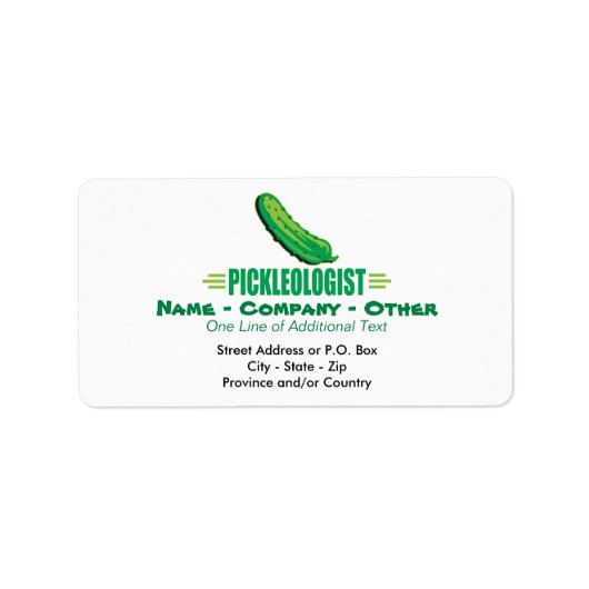 Funny Pickle Etiket (Voorkant)