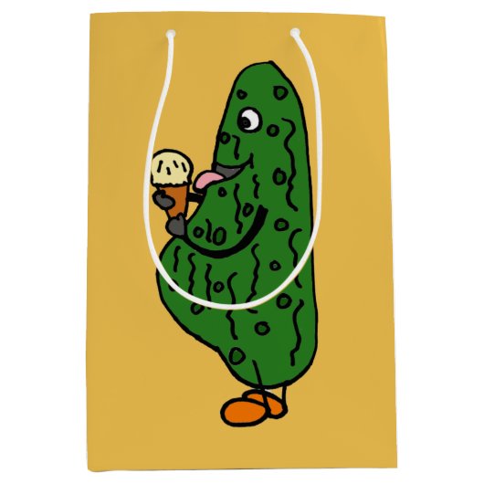 Funny Pickle Gift Bag Medium Cadeauzakje (Voorkant)