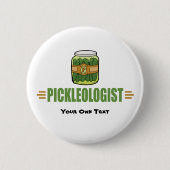 Funny Pickle Lovers Title PICKLEOLOGIST Ronde Button 5,7 Cm (Voorkant)