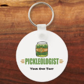 Funny Pickle Lovers Title PICKLEOLOGIST Sleutelhanger (Voorkant)