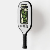 Funny Pickle me Jar van Pickles Pickleball Paddle (Links)