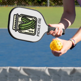 Funny Pickle me Jar van Pickles Pickleball Paddle