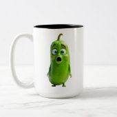 Funny Pickle Mug Tweekleurige Koffiemok (Links)