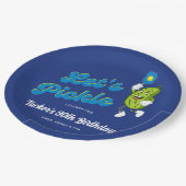 Funny Pickle Pickleball Custom Text Papieren Bordje (Gekanteld)