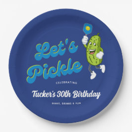 Funny Pickle Pickleball Custom Text Papieren Bordje