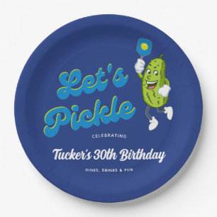 Funny Pickle Pickleball Custom Text Papieren Bordje