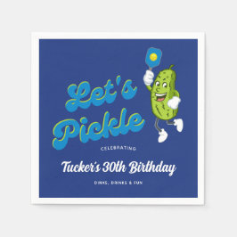 Funny Pickle Pickleball Custom Text Servet