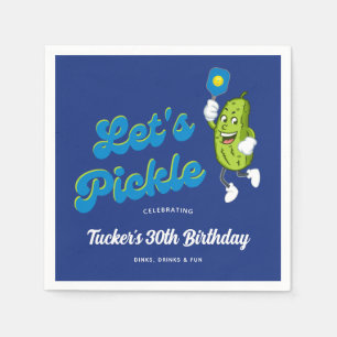 Funny Pickle Pickleball Custom Text Servet