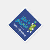 Funny Pickle Pickleball Custom Text Servet (Hoek)