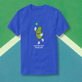 Funny Pickle Pickleball Custom Text T-shirt