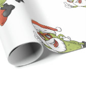 Funny Pickle Santa Claus Kerstman Cartoon Holiday Cadeaupapier (Rol Hoek)