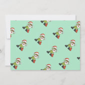 Funny Pickle Santa Claus Kerstman Cartoon Holiday Kaart (Achterkant)