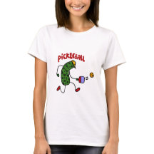 Funny Pickle Spelling Pickleball Action Design