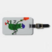 Funny Pickle Spelling Pickleball Bagagelabel (Voorkant horizontaal)