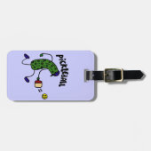 Funny Pickle Spelling Pickleball Bagagelabel (Voorkant horizontaal)