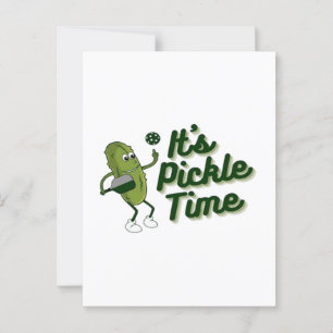 Funny Pickle Spelling Pickleball Briefkaart